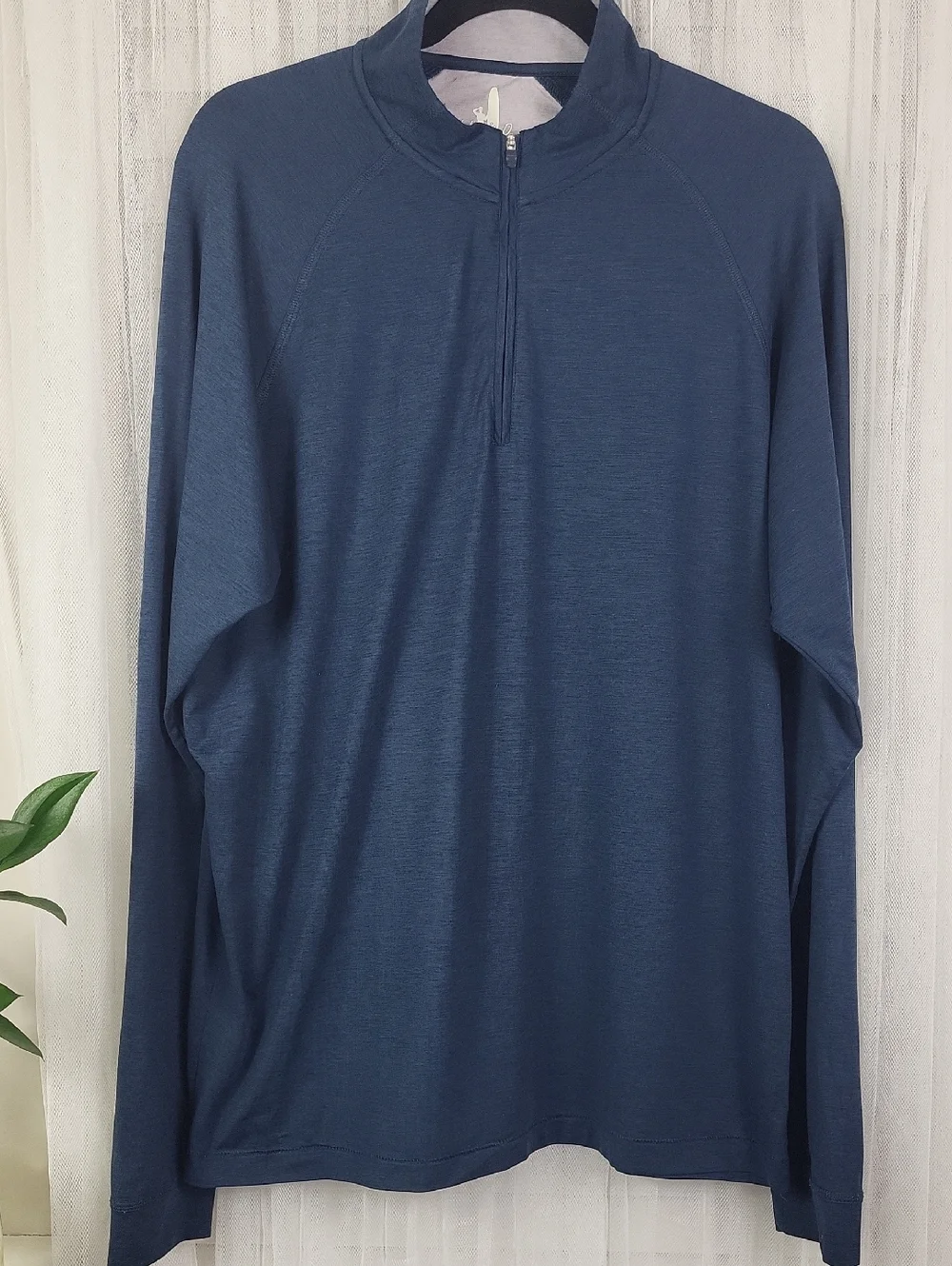 Johnnie-O Men's Half-Zip Pullover - Deep Slate Blue. Size L - Picture 1 of 9